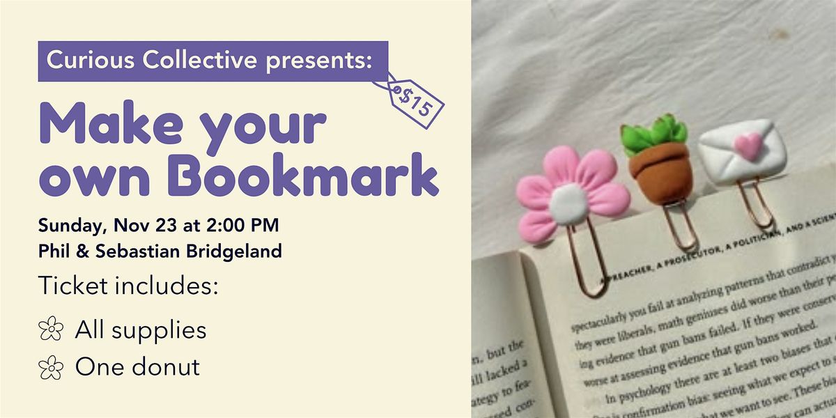 Make Airdry Clay Bookmarks, 23 November | Event in Calgary | AllEvents