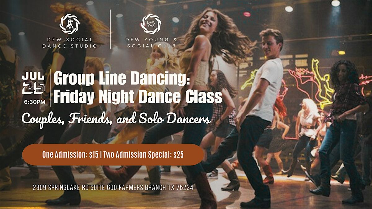 Group Line Dancing: Friday Night Dance Class, 25 July | Event in Farmers Branch | AllEvents