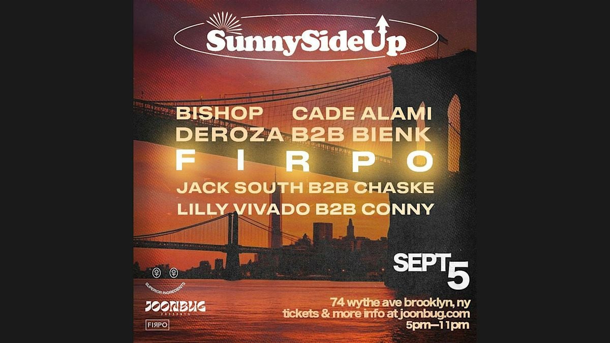 ROOFTOP SUNSET AT SUPERIOR INGREDIENTS WITH FIRPO & FRIENDS, 5 September | Event in Brooklyn | AllEvents