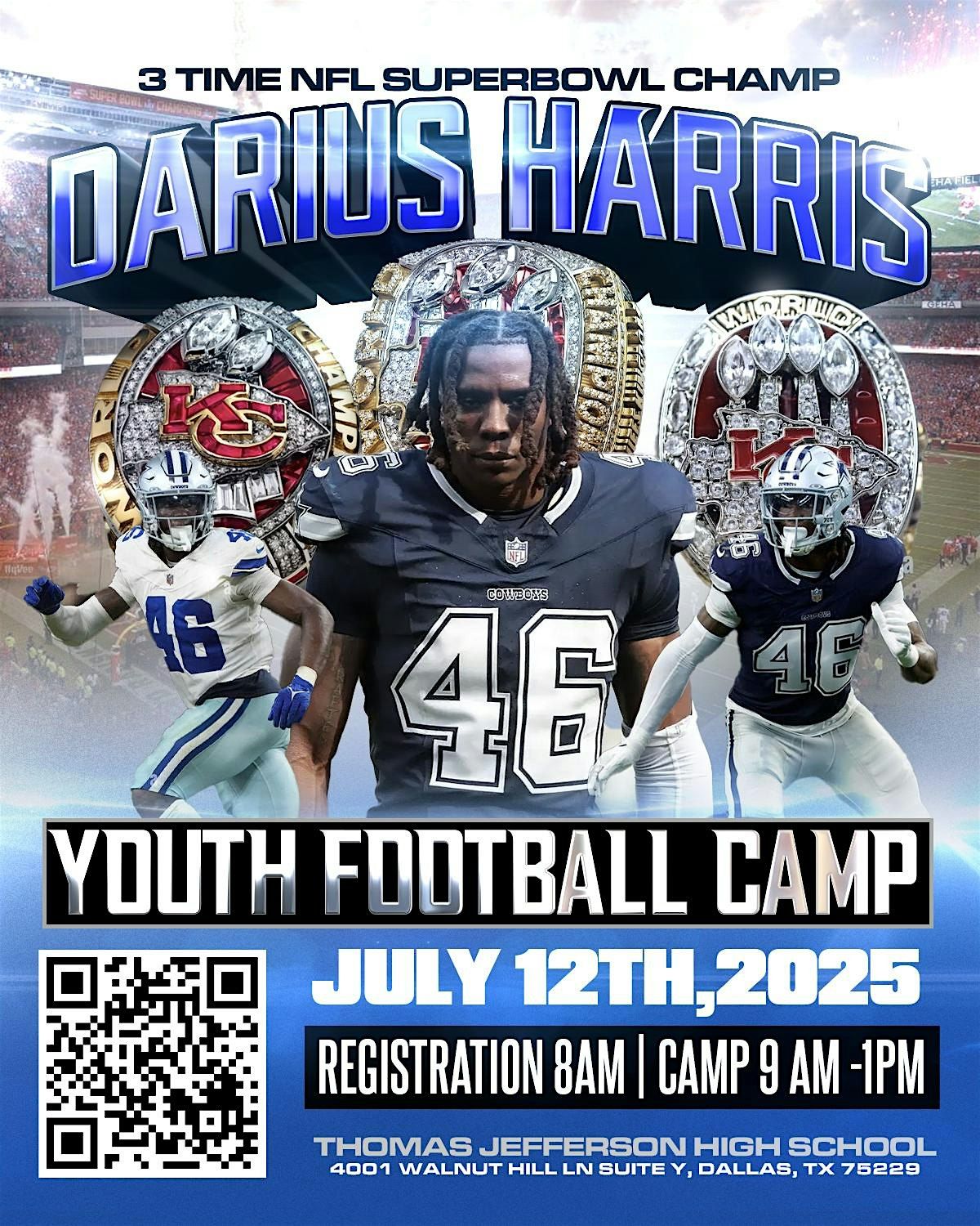 Darius Harris Youth Football Camp Dallas, TX, 12 July | Event in Dallas | AllEvents