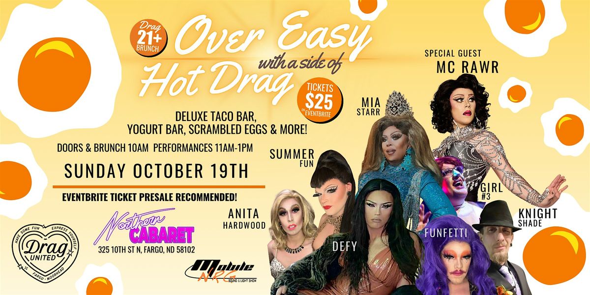 Over Easy Drag Brunch, 19 October | Event in Fargo | AllEvents
