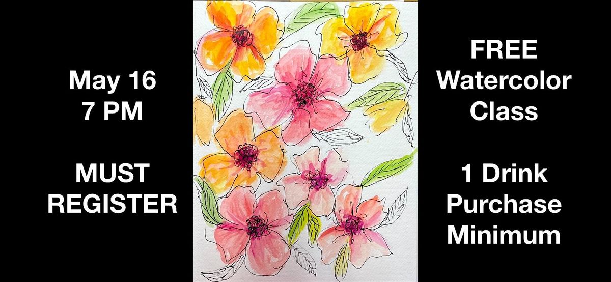 FREE BEGINNER WATERCOLOR CLASS, 16 May | Event in Fort Worth | AllEvents