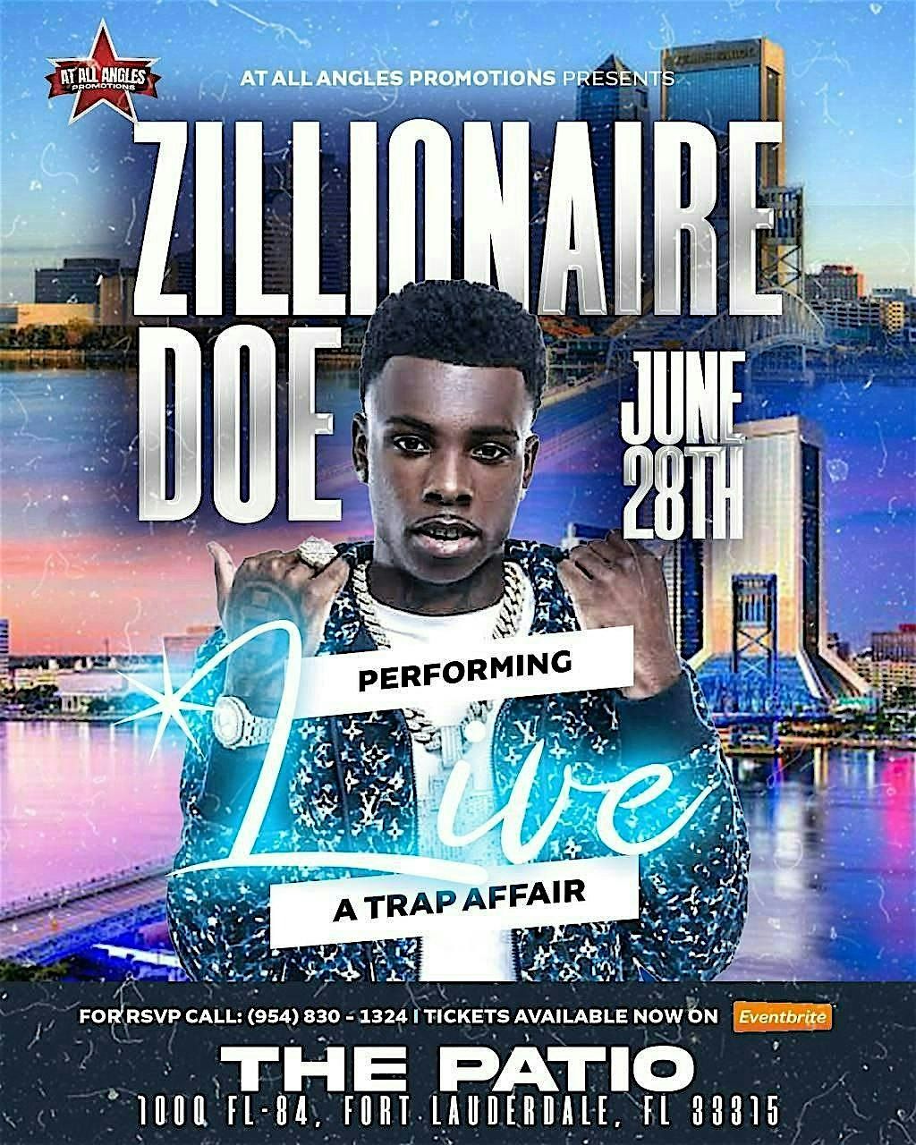 ZILLIONAIRE DOE PERFORMING LIVE! FORT LAUDERDALE FL, 28 June | Event in Fort Lauderdale | AllEvents