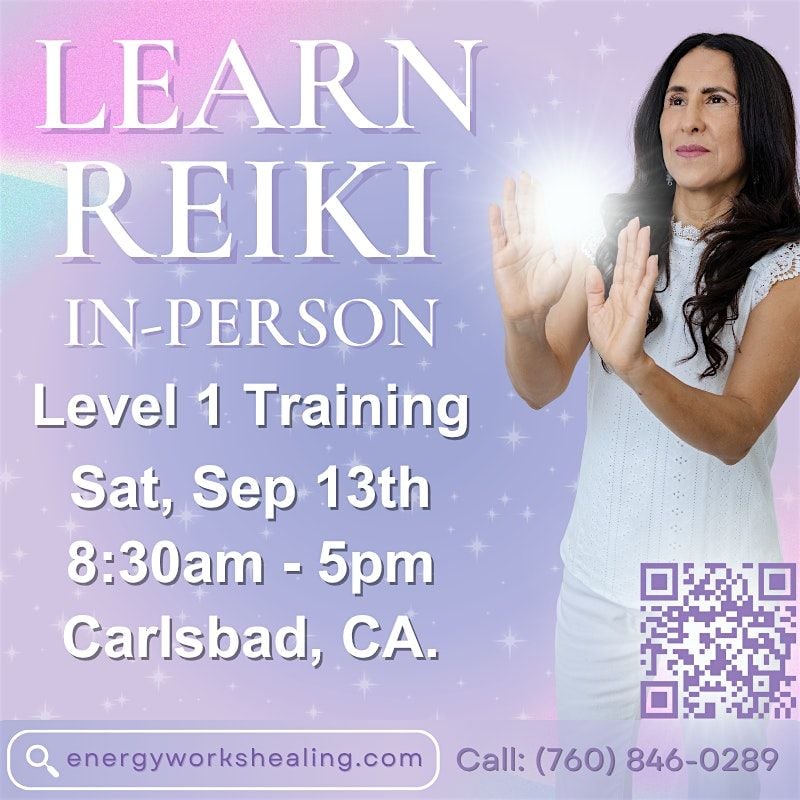 LEARN REIKI -REIKI LEVEL 1 TRAINING, 13 September | Event in Carlsbad | AllEvents