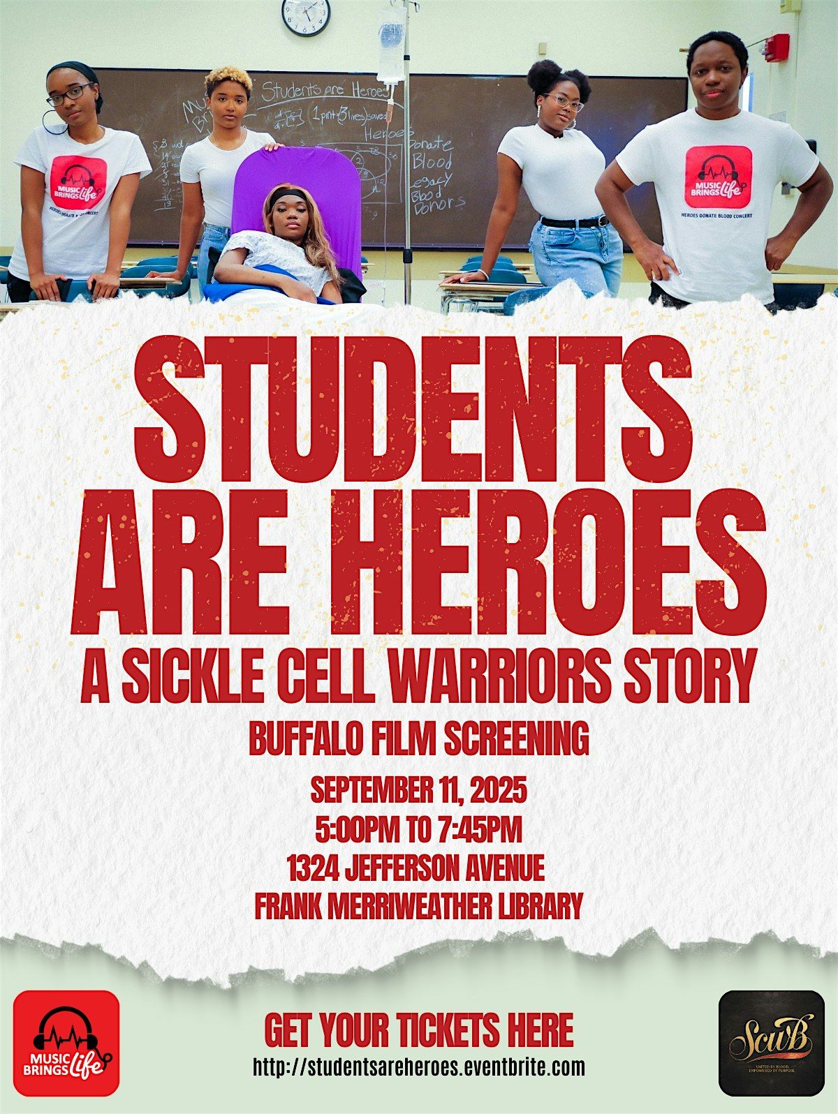 Buffalo Screening of Students Are Heroes: A Sickle Cell Warriors Story Film, 11 September | Event in Buffalo