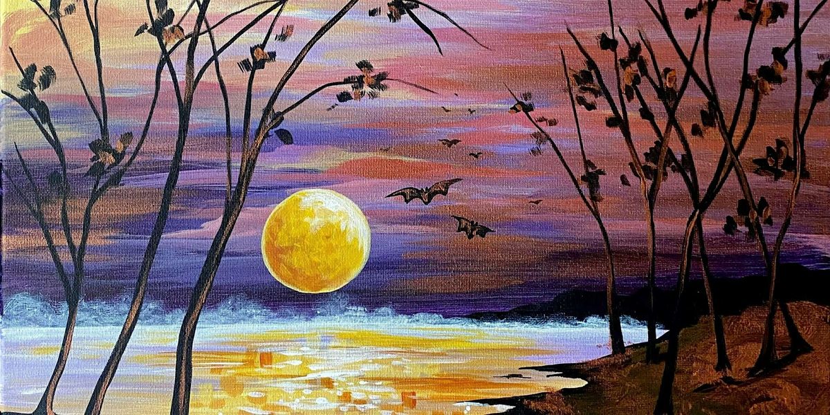 Haunted Harvest Moon  - Paint and Sip by Classpop!™, 9 August | Event in Lexington | AllEvents