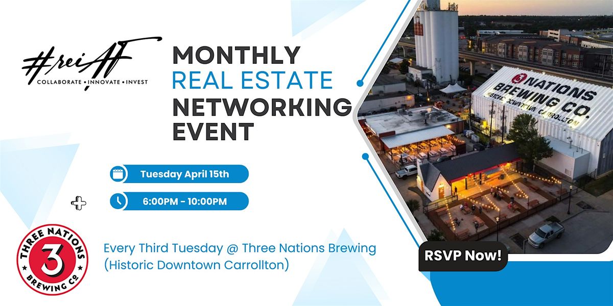 The reiAF Real Estate Mastermind @ 3 Nations – Network. Learn. Grow. | Event in Carrollton | AllEvents