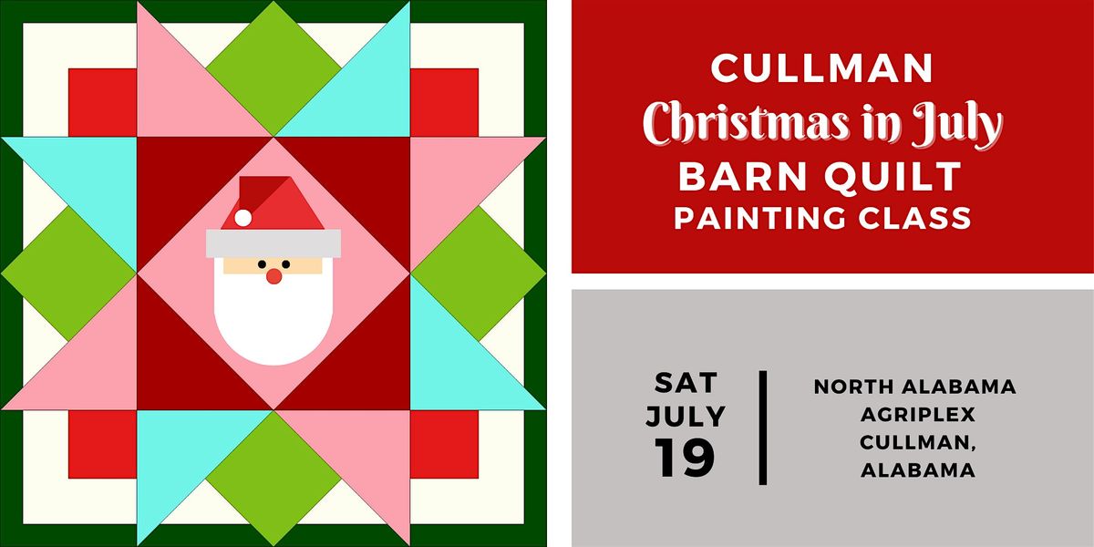 Cullman Barn Quilt Painting Class - SATURDAY, JULY 19, 19 July | Event in Cullman | AllEvents