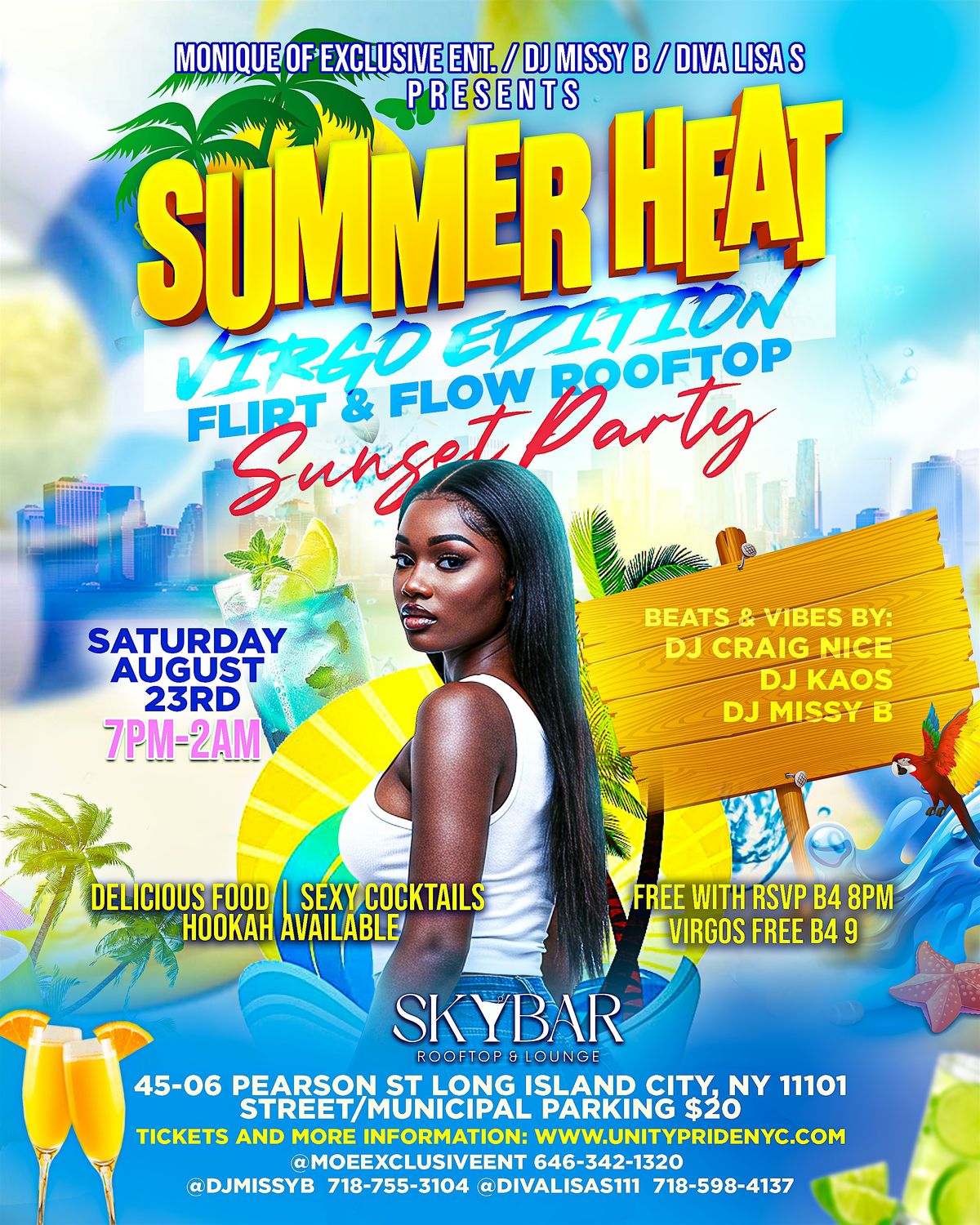 SUMMER HEAT VIRGO EDITION, 23 August | Event in Queens | AllEvents