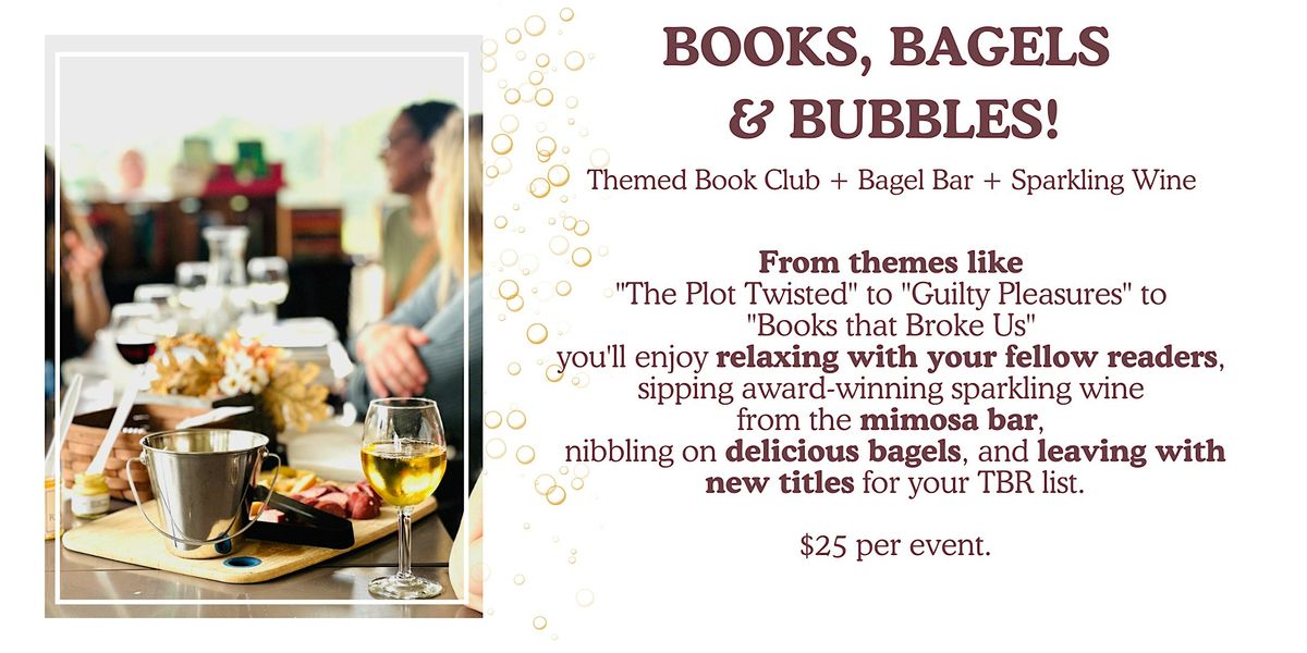 Books, Bagels, & Bubbles - Winery Book Club Series (October), 19 October | Event in Brandywine | AllEvents