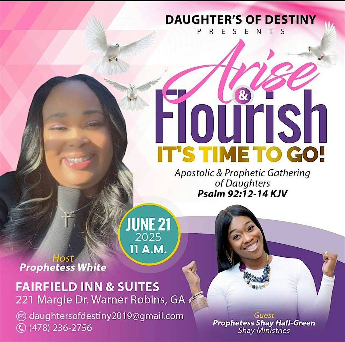 Arise & Flourish -It's time to Go! Apostolic & Prophetic Gathering | Event in Warner Robins | AllEvents