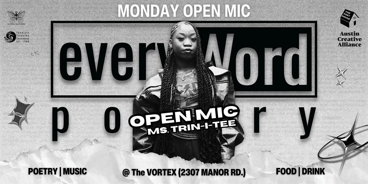 every.Word Poetry's Open Mic | Hosted by Ms. Trin-I-Tee, 29 September | Event in Austin | AllEvents