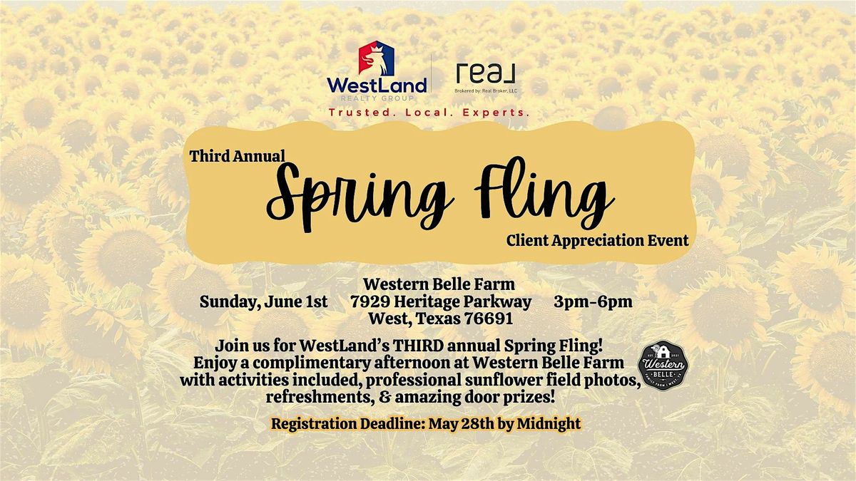 WestLand Realty's 3rd Annual Spring Fling, 1 June | Event in West | AllEvents