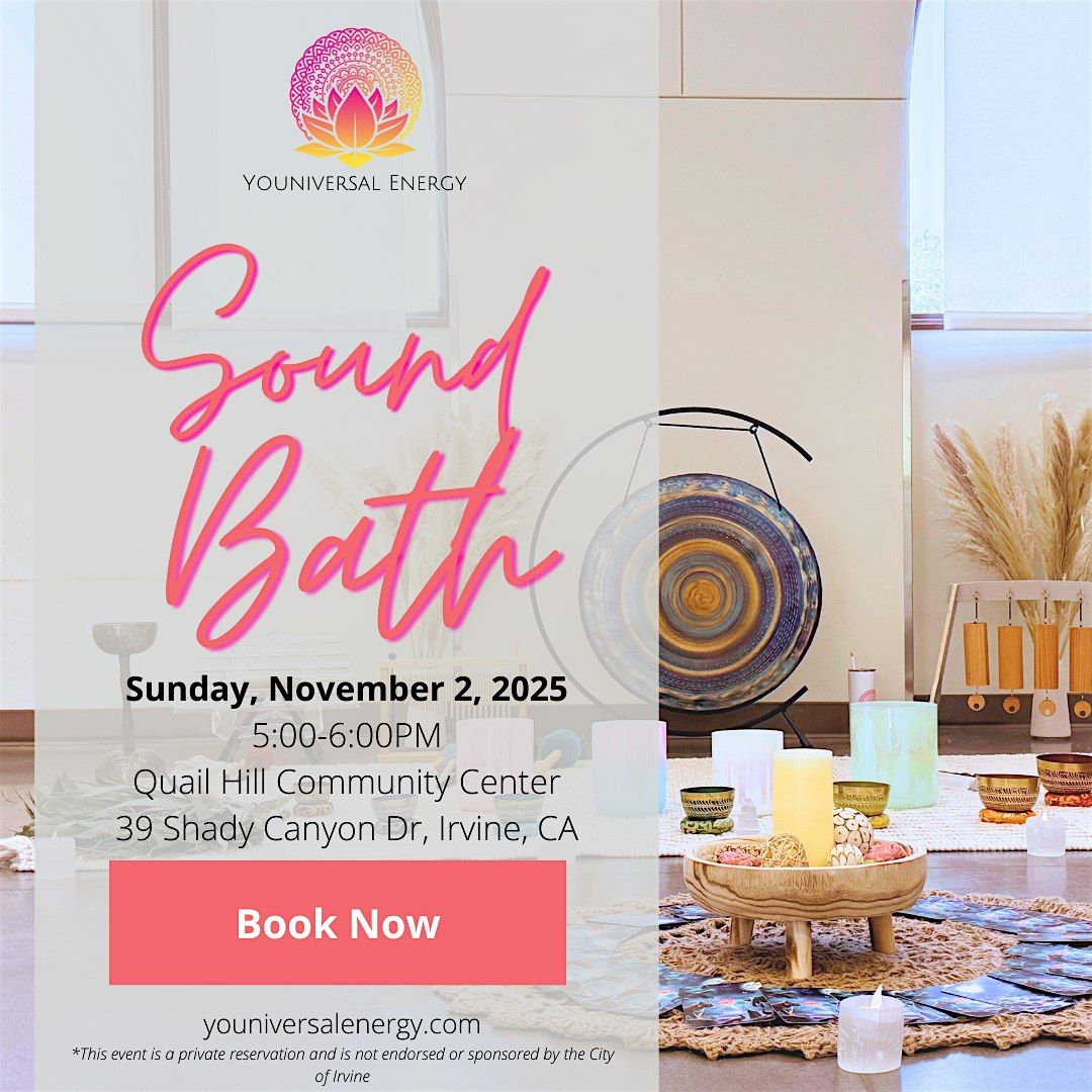 A Journey to Inner Harmony: A Sound Bath Experience, 2 November | Event in Irvine | AllEvents