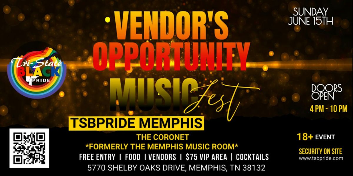2025 MUSIC FESTIVAL VENDORS REGISTRATION LINK FOR TRISTATE BLACK PRIDE, 15 June | Event in Memphis | AllEvents