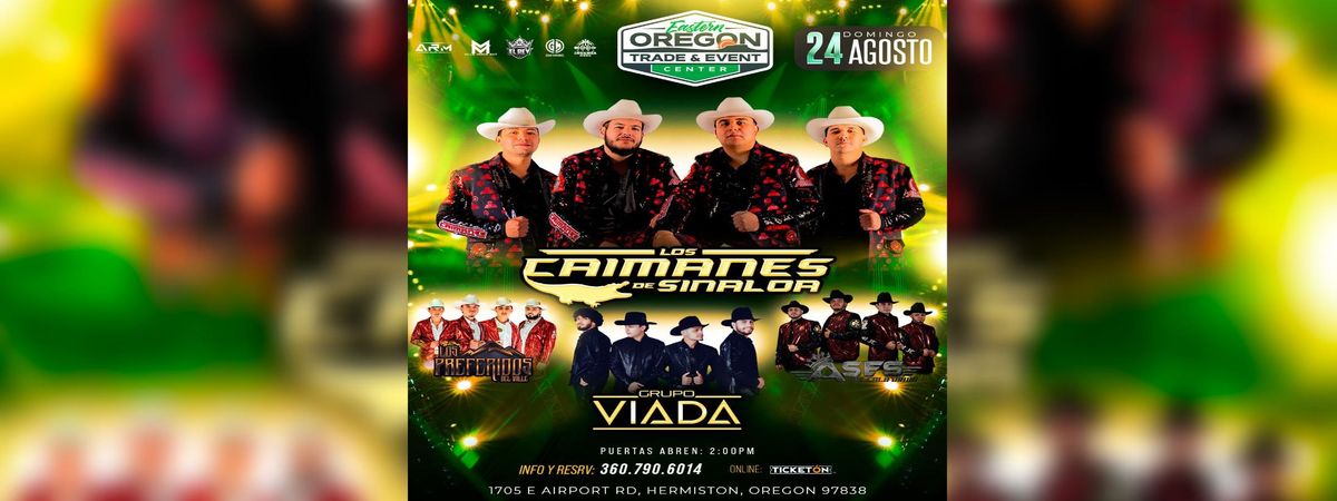 LOS CAIMANES DE SINALOA, LOS PREFERIDOS & MAS, 24 August | Event in Hermiston | AllEvents