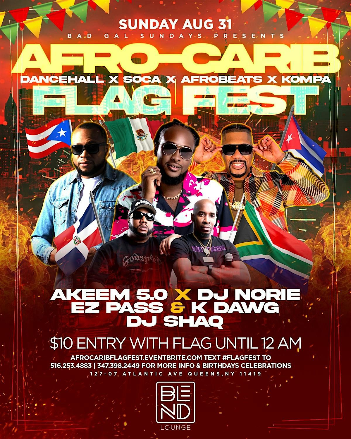 Afro-Carib Flag Fest @ Bad Gal Sundays, 31 August | Event in Queens | AllEvents