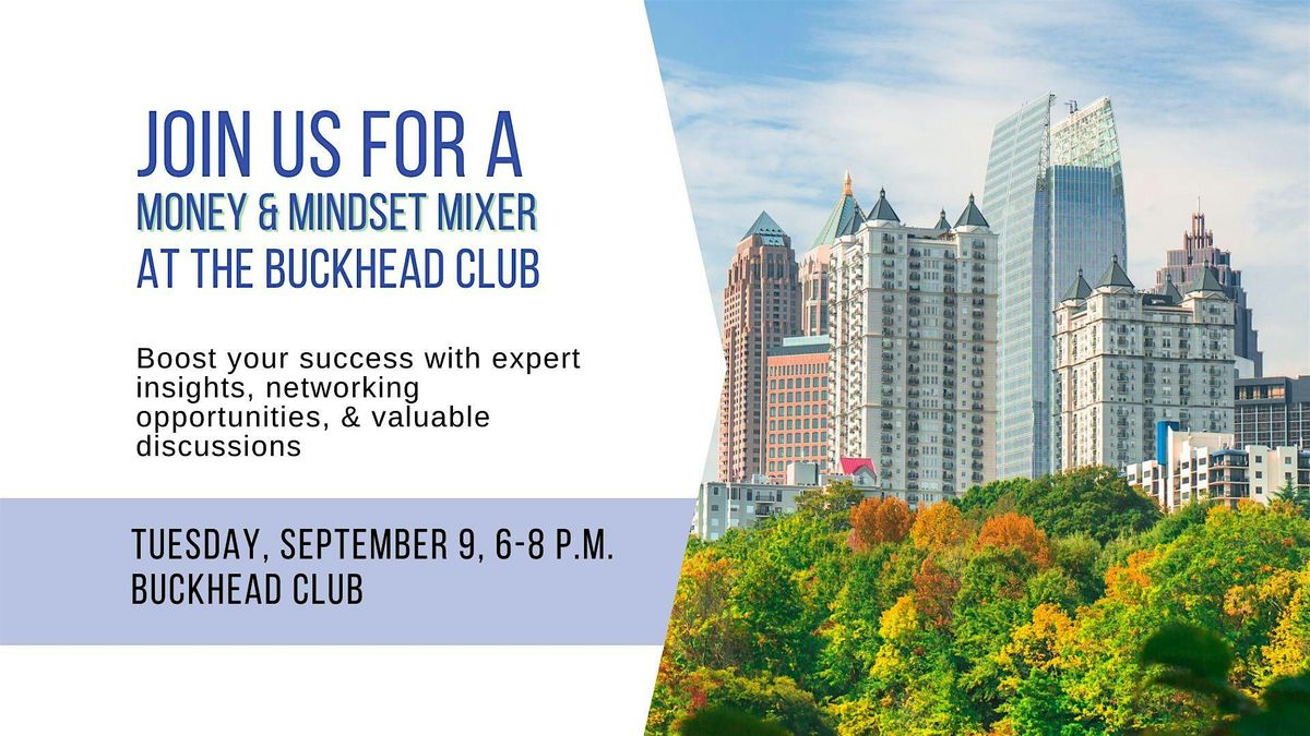 Money & Mindset Mixer, 9 September | Event in Atlanta | AllEvents