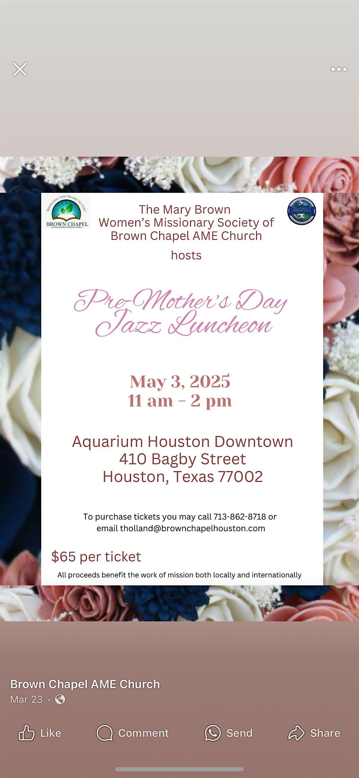 Pre-Mothers Day Jazz Luncheon, 3 May | Event in Houston | AllEvents
