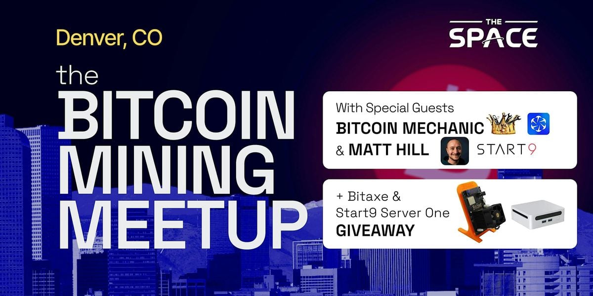 The Bitcoin Mining Meetup – October Edition, 9 October | Event in Denver | AllEvents