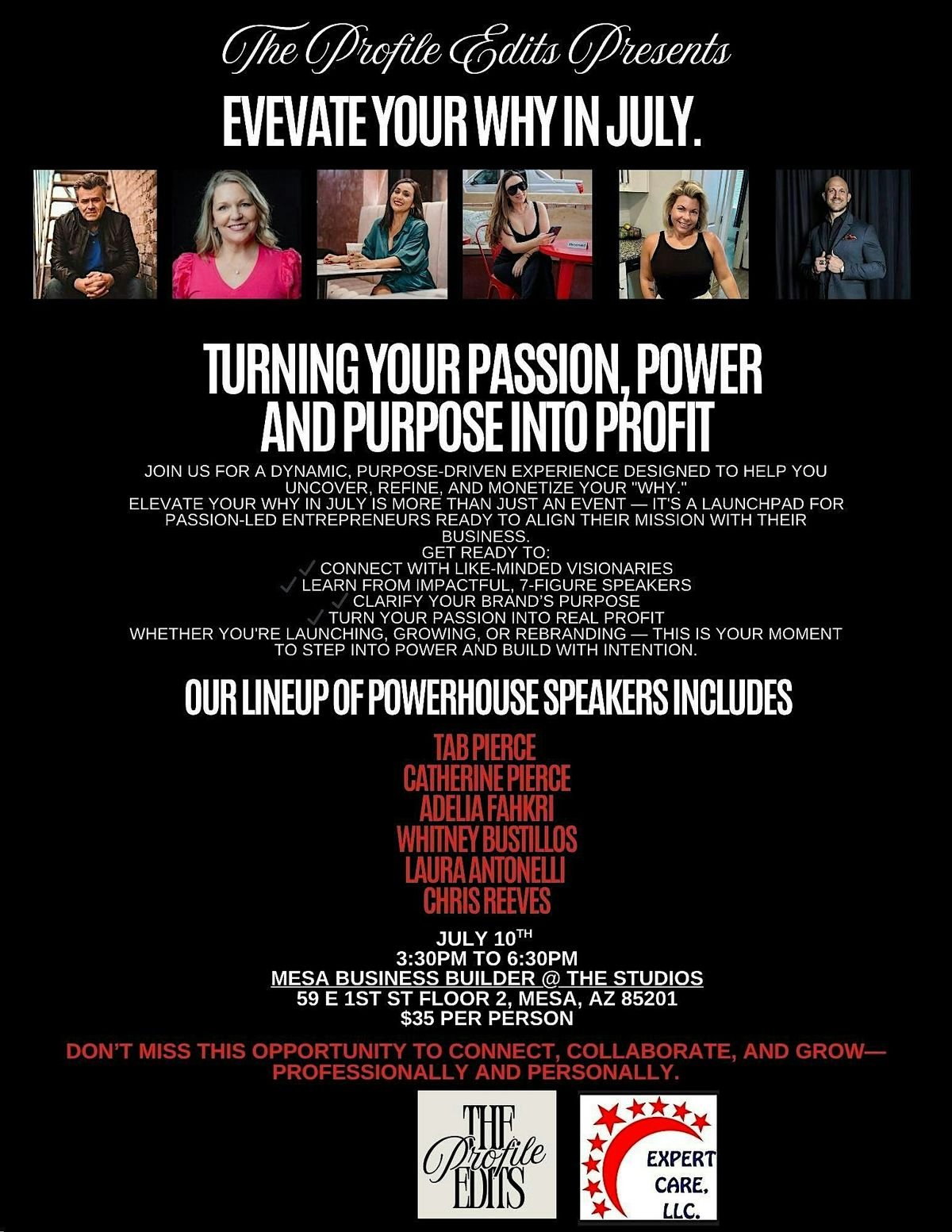 Elevate Your Why in July, 10 July | Event in Mesa | AllEvents
