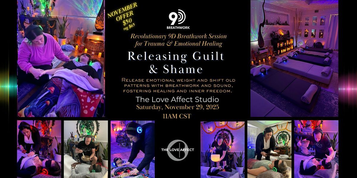 Releasing Guilt and Shame -  9D Breathwork Journey, 29 November | Event in Dallas | AllEvents