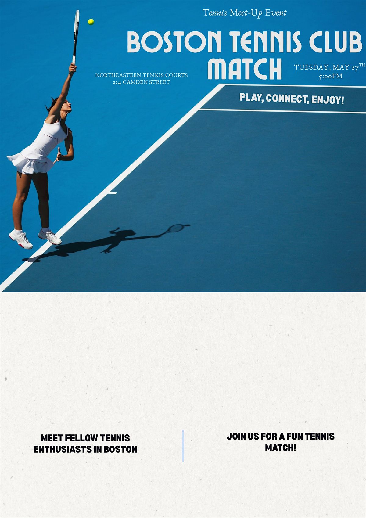Boston Tennis Club Meeting, 27 May | Event in Boston | AllEvents