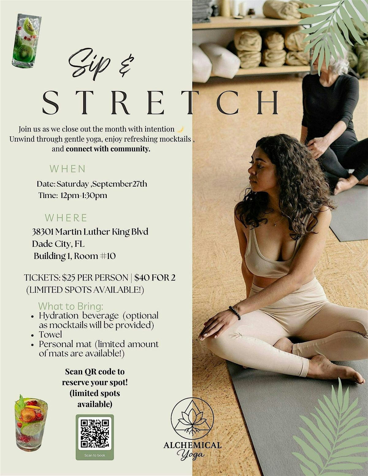 Sip & Stretch, 27 September | Event in Dade City | AllEvents