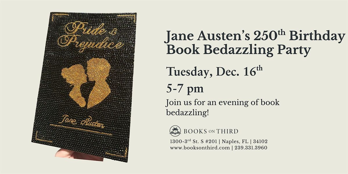Jane Austen's 250th Birthday Book Bedazzling Party, 16 December | Event in Naples | AllEvents