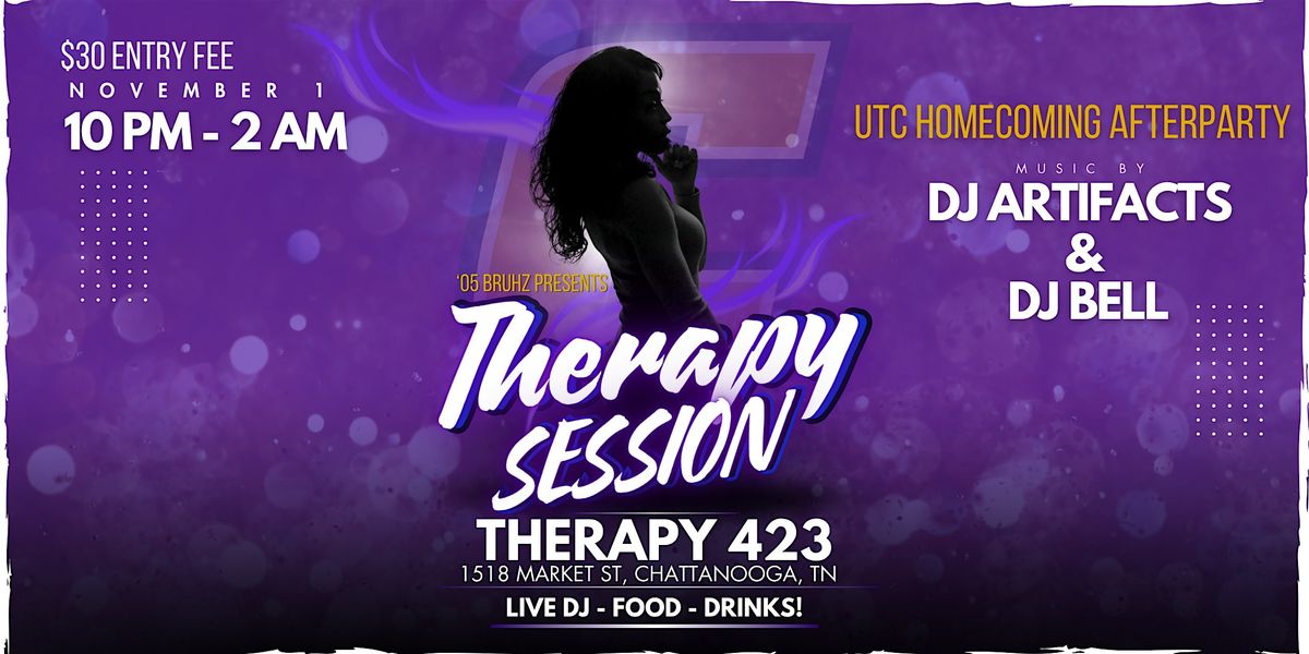 Therapy Session - UTC Homecoming After Party, 1 November | Event in Chattanooga | AllEvents