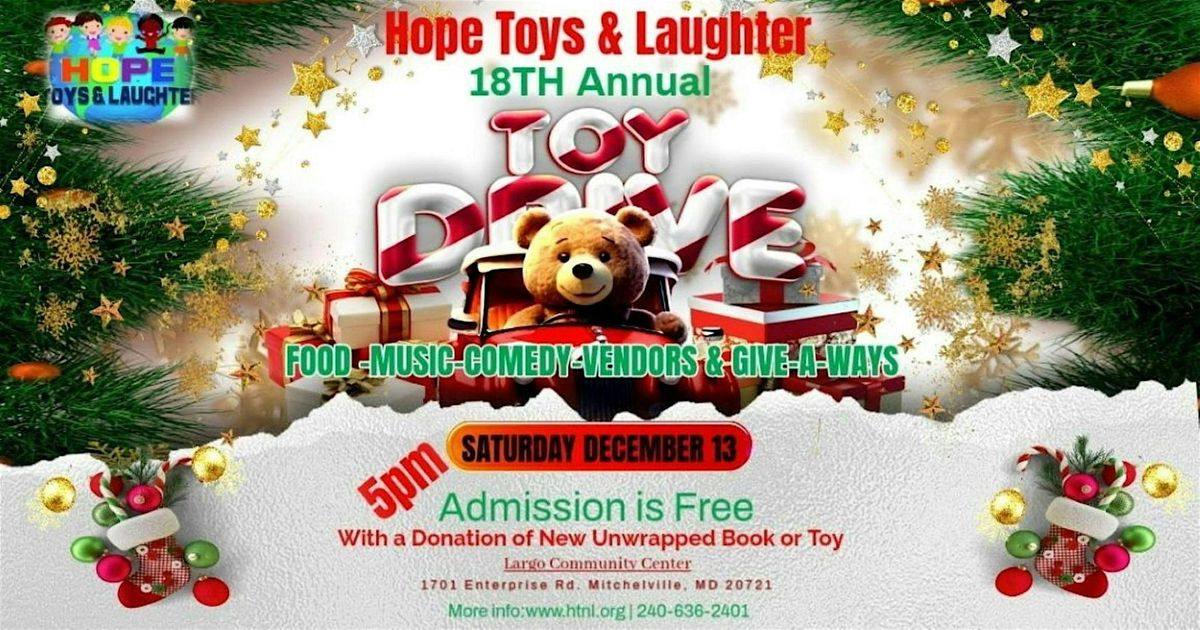 18th Annual Hope Toys & Laughter, 13 December | Event in Mitchellville | AllEvents
