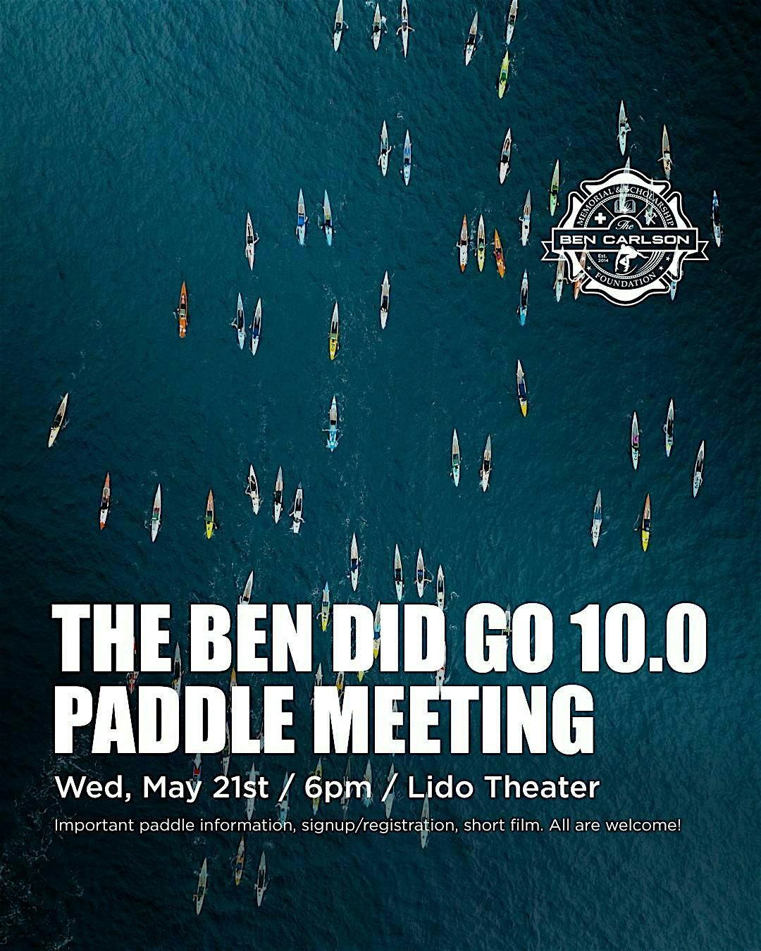 Ben Did Go 10.0 Paddle Meeting | Event in Newport Beach | AllEvents