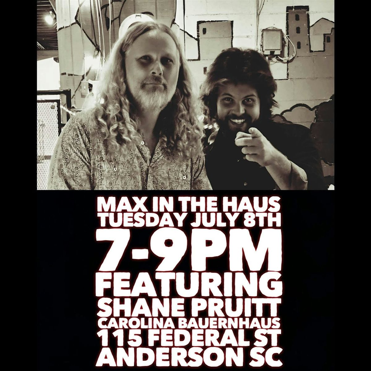 Mojo in the Haus featuring Shane Pruitt, 8 July | Event in Anderson | AllEvents