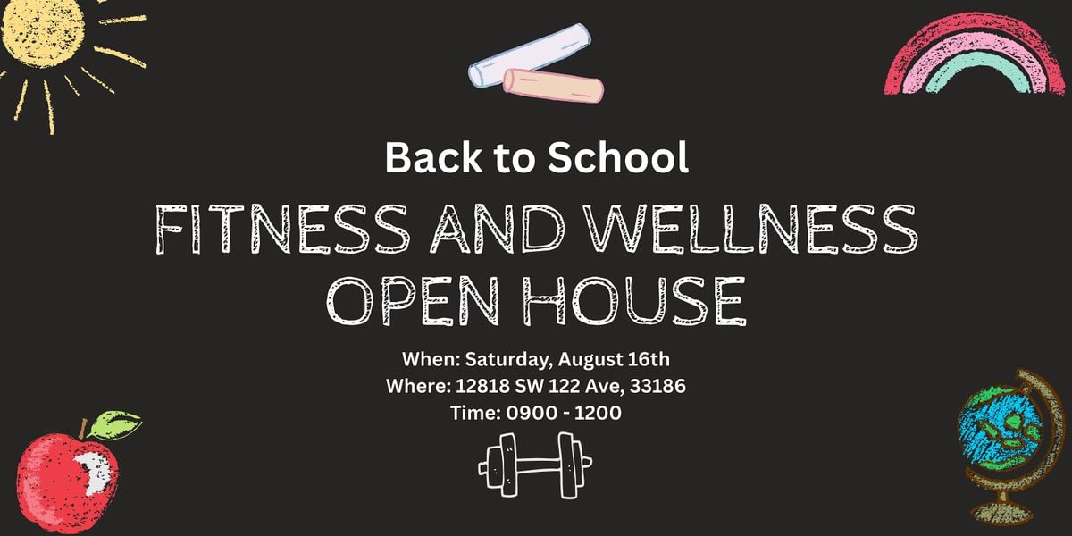 Back to School Fitness and Wellness and Open House, 16 August | Event in Miami | AllEvents