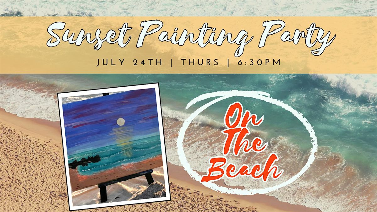 Sunset Painting Party On Honeymoon Island Beach, 24 July | Event in Dunedin | AllEvents