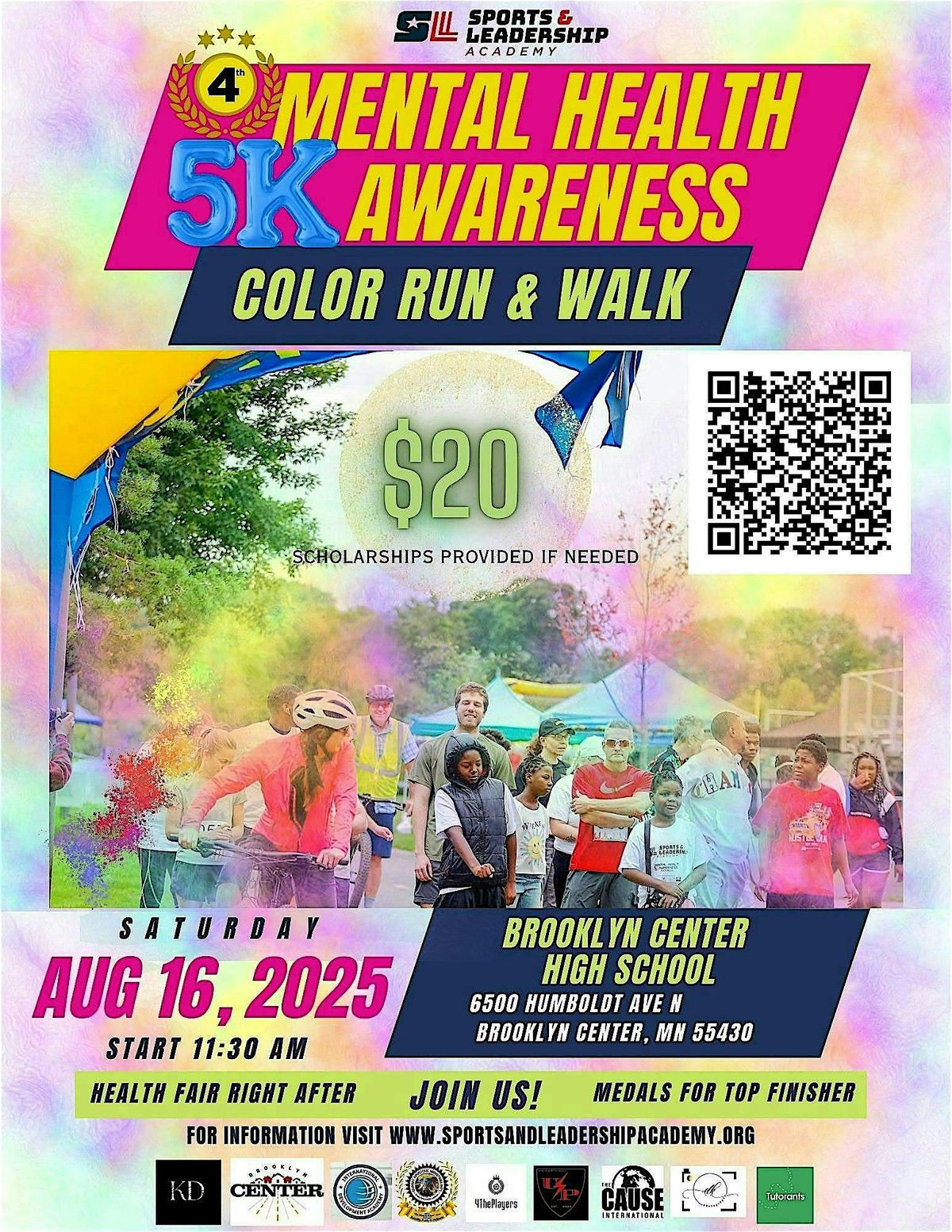 4th Annual Mental Health 5K Awareness Color Run/Walk, 16 August | Event in Brooklyn Center | AllEvents