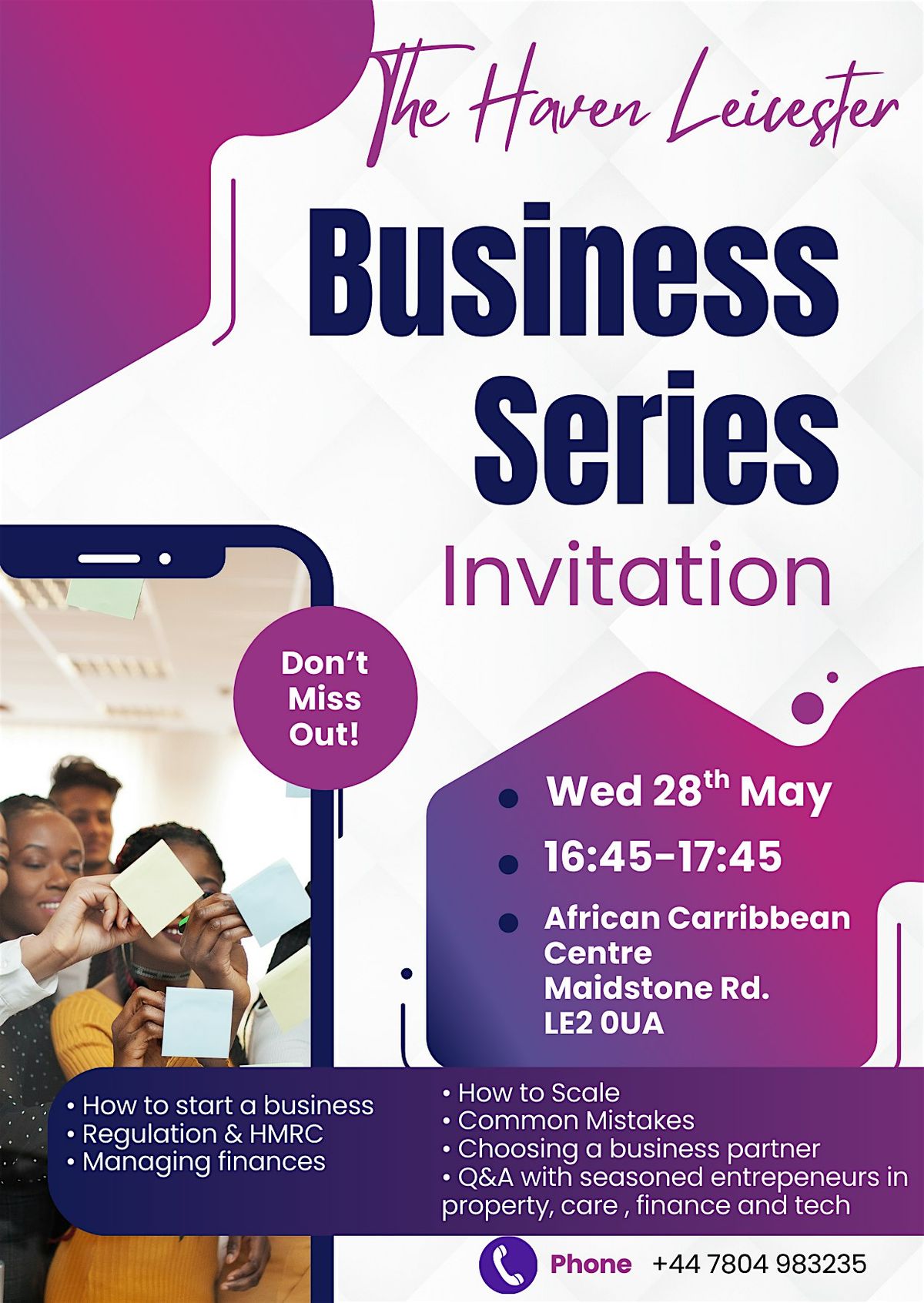 Haven Leicester - Business Series, 28 May | Event in Leicester | AllEvents