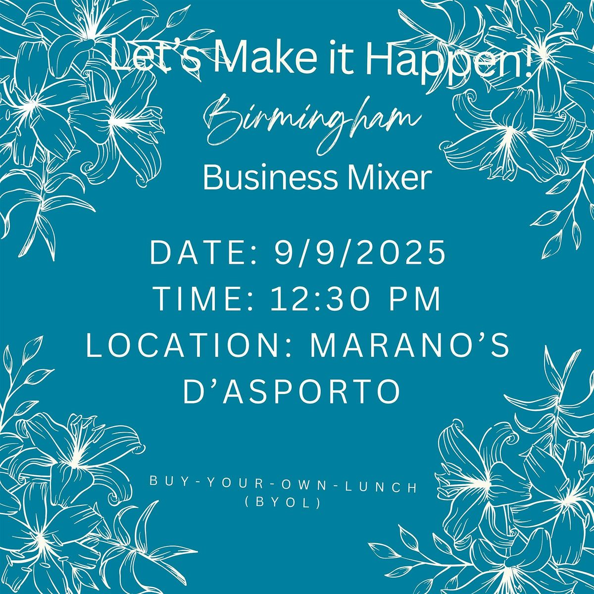Let's Make It Happen! Birmingham Business Mixer, 9 September | Event in Homewood | AllEvents