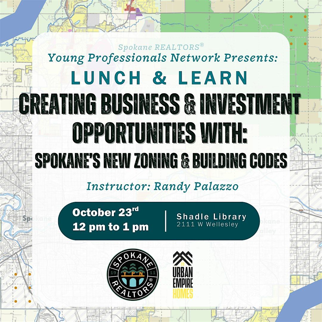 Creating Investment Opportunities with Spokane’s new Zoning & Building Code, 23 October | Event in Spokane