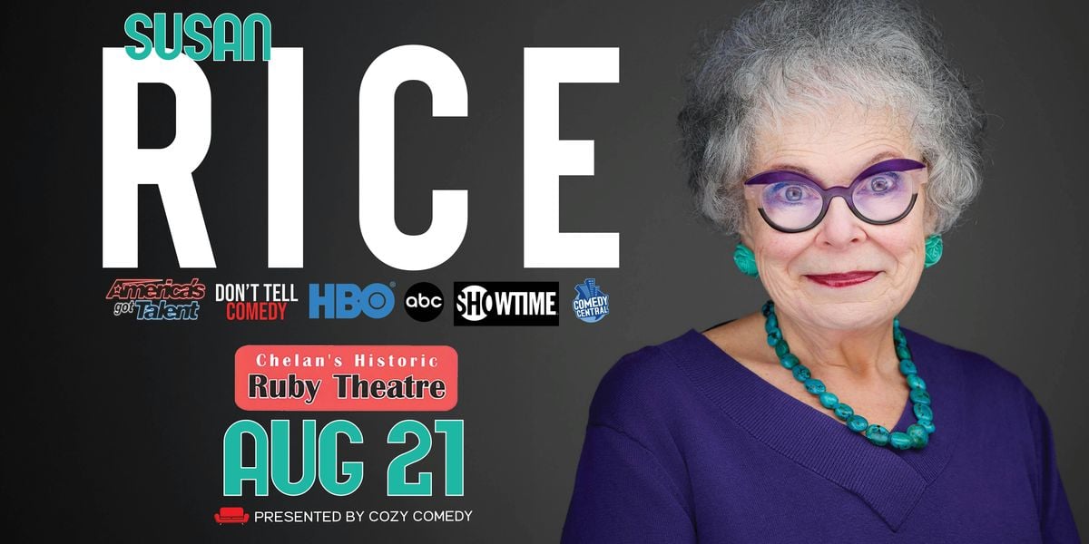 Susan Rice Live at the Historic Ruby Theatre!, 21 August | Event in Chelan | AllEvents