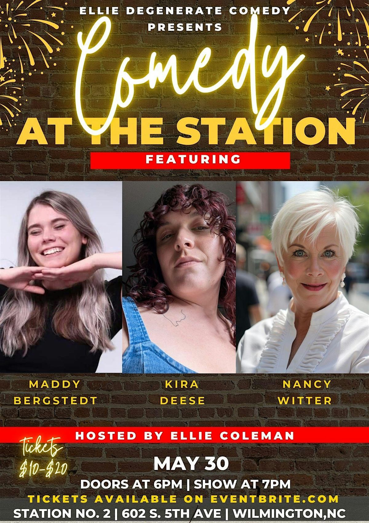 Comedy at The Station May 30th!, 30 May | Event in Wilmington | AllEvents