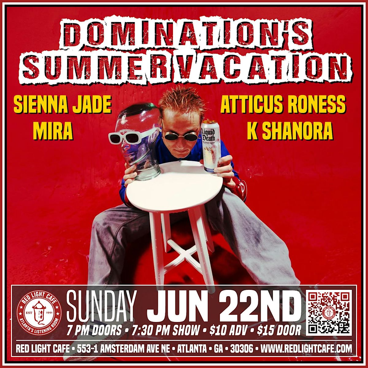 Domination’s Summer Vacation: Sienna Jade, K Shanora, Atticus Roness, Mira, 22 June | Event in Atlanta | AllEvents