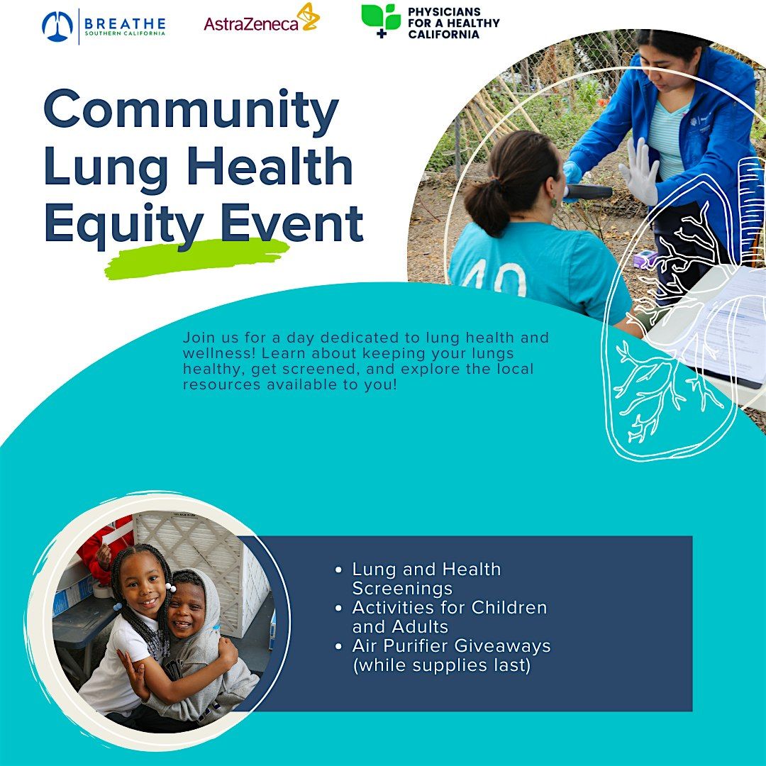 Community Lung Health Equity Event, 10 July | Event in Pasadena | AllEvents