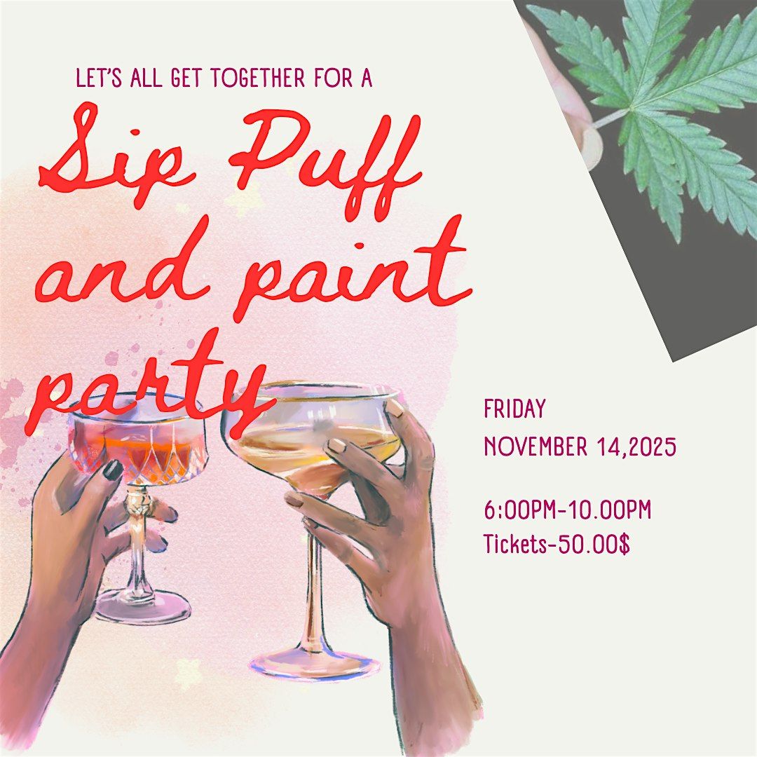 Puff, Sip and Paint, 14 November | Event in Baltimore | AllEvents