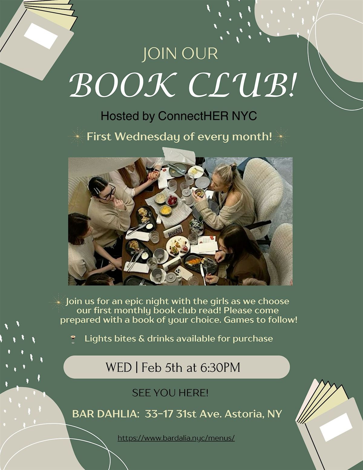 Book Lovers Club by ConnectHer NYC | Event in Queens | AllEvents