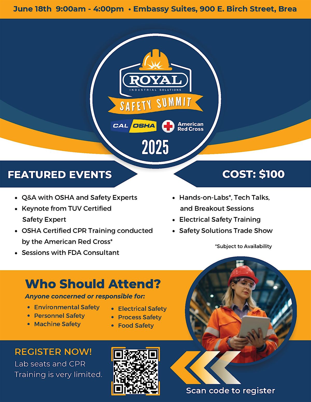 Royal Industrial Solutions Safety Summit, 18 June | Event in Brea | AllEvents