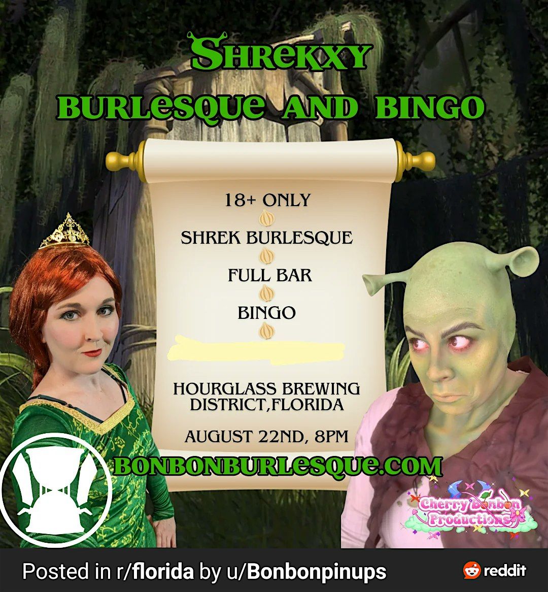 Shrek Burlesque And Bingo - Round 2!, 22 August | Event in Orlando | AllEvents