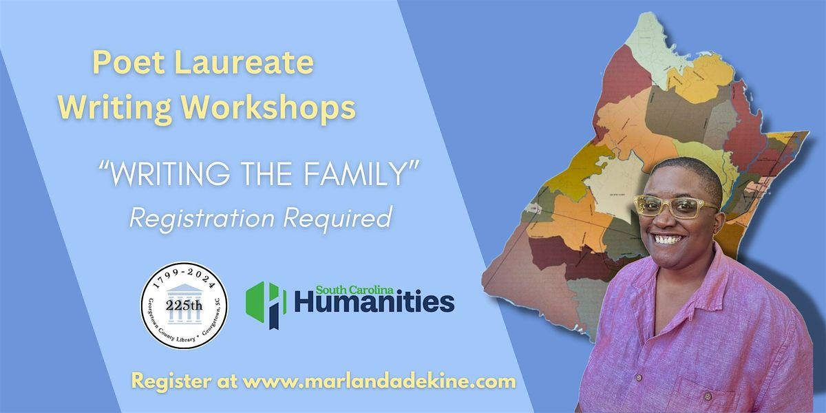 Poet Laureate Writing Workshops: Writing the Family, 14 May | Event in Georgetown | AllEvents