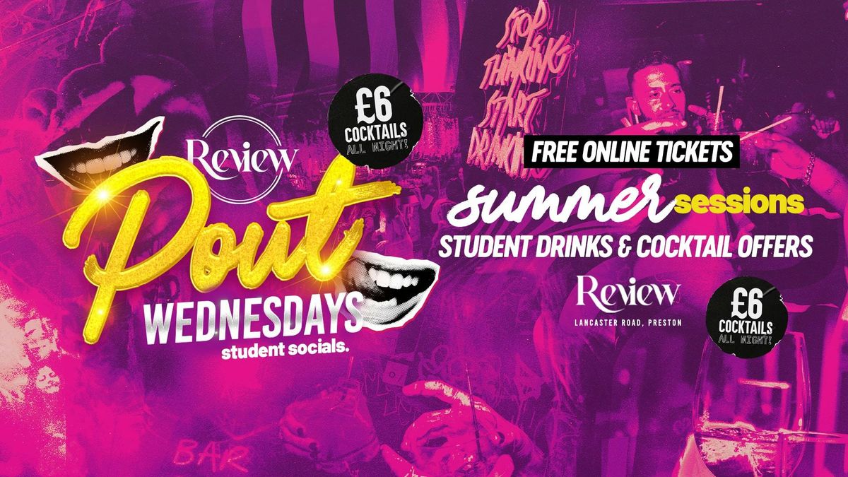 Pout Student Social Wednesdays | FREE ENTRY, 25 June | Event in Preston | AllEvents