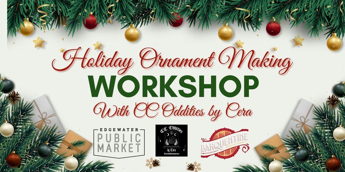 Holiday Magic Ornament Making Workshop, 12 December | Event in Edgewater | AllEvents